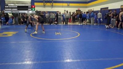 145 lbs 3rd Place - Sam Davidson, State College vs Parker Lembo, Connellsville