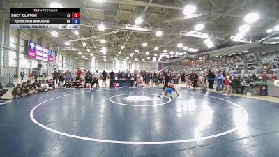 12U Girls - 64 lbs Cons. Round 2 - Zoey Clifton, CA vs Addilynn Barajas, WA
