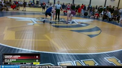 157 lbs Round 2 - Cooper Larson, Wisconsin-La Crosse vs Kyle Boeke, Augustana