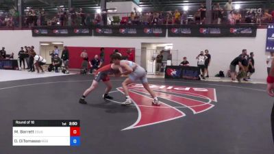 60 kg Round Of 16 - Mason Barrett, Cougar Wrestling Club vs Dominic DiTomasso, Regional Training Center South