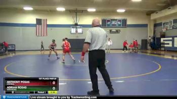 125 lbs 1st Place Match - Anthony Posas, Central vs Adrian Rosas, Wartburg