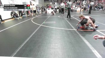 64 lbs Round Of 16 - Mason Madrid, Team Tulsa Wrestling Club vs Killian Harbaugh, HURRICANE WRESTLING ACADEMY