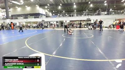 110 lbs Cons. Round 1 - Tristan Skiff, Great Neck Wrestling Club vs Alexander Garcia, Chesapeake