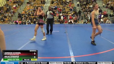 95 lbs Semifinal - Micah Donahue, No Nonsense Wrestling vs Jameson Schissel, Outlaw Wrestling Club