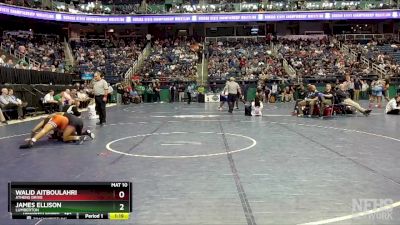 4A 175 lbs Quarterfinal - James Ellison, Lumberton vs Walid Aitboulahri, Athens Drive