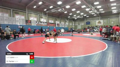 132 lbs Round Of 16 - Jeff Lopez, Clovis West vs Brock Parker, Clovis North