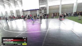 55 lbs Cons. Round 5 - Brodie Wilkins, Uintah Wrestling vs Korbin Wilson, North Montana Wrestling Club