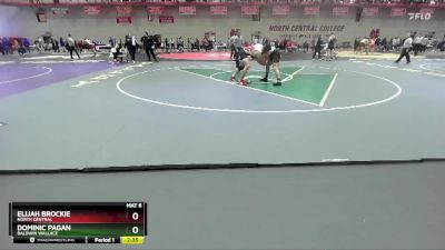 197 lbs Cons. Round 3 - Dominic Pagan, Baldwin Wallace vs Elijah Brockie, North Central