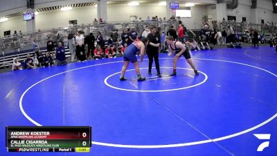 224 lbs 5th Place Match - Andrew Koester, Apex Grappling Academy vs Callie Cigarroa, El Paso Wildcats Wrestling Club