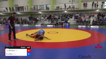 51kg Quarterfinal - Jhujar Dhindsa, Matmen WC vs Maliq Sidhu, Guru Gobind Singh WC