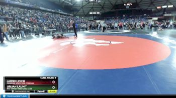 86 lbs Cons. Round 4 - Jaxon Lynch, Punisher Wrestling Company vs Urijah Launit, Mat Demon Wrestling Club