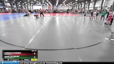 48 lbs Rd# 1 9:00am Friday - Lorenzo Barbieri, Scorpions vs Kaine Salisbury, Terps Xtreme