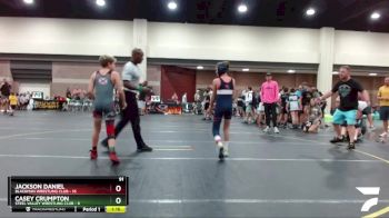 91 lbs Round 2 (4 Team) - Casey Crumpton, Steel Valley Wrestling Club vs Jackson Daniel, Blackman Wrestling Club