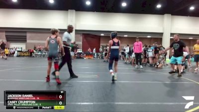 91 lbs Round 2 (4 Team) - Casey Crumpton, Steel Valley Wrestling Club vs Jackson Daniel, Blackman Wrestling Club