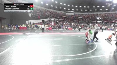 95 lbs Champ. Round 1 - Riley Morin, Wisconsin Rapids vs Austin Lehmann, Melrose-Mindoro