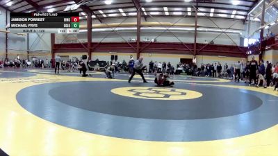 120 lbs Champ. Round 1 - Michael Frye, Columbia vs Jamison Forrest, Bishop McCort