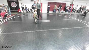 45 lbs Quarterfinal - Kolsen Ashley, Blackwell Wrestling Club vs Trek Castor, Woodward Youth Wrestling