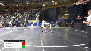 141 lbs 5th Place - Angelo Martinoni, Cal State Bakersfield vs Alex Madrigal, George Mason