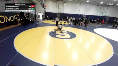 120 lbs Champ. Round 3 - Emiliano Cantu, Mayfair vs Wyatt Carnrite, Poway Wrestling
