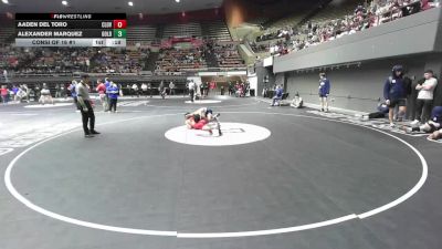 134 lbs Consi Of 16 #1 - Aaden Del Toro, Clovis West vs Alexander Marquez, Golden Valley (Bakersfield)