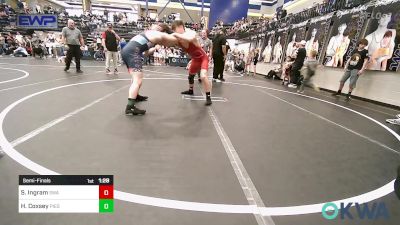 140 lbs Semifinal - Stephen Korbin Ingram, Shelton Wrestling Academy vs Hayden Coxsey, Piedmont