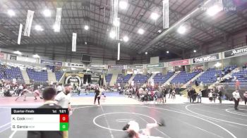 102 lbs Quarterfinal - Kiptyn Cook, RawTown Elite vs Diego Garcia, New Mexico Bad Boyz