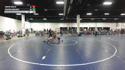 95 lbs Consi Of 32 #2 - Justin Wells, AL vs Paxton Beckett, WA