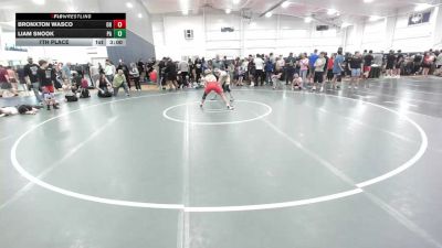 126 lbs 7th Place - Bronxton Wasco, OH vs Liam Snook, PA