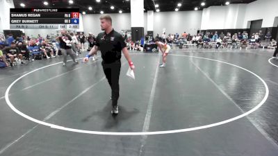 126 lbs Shamus Regan, Pennsylvania Red vs Grey Burnett, Ohio Scarlet