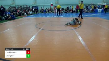 B-55 lbs Semifinal - Zeth Dykhouse, MI vs Axel Wright, OH