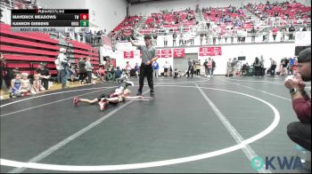 49 lbs Round Of 16 - Maverick Meadows, Tuttle Wrestling vs Kannon Gibbens, Rough Riders