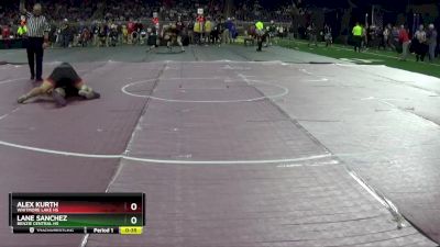 D4-190 lbs Cons. Round 1 - Alex Kurth, Whitmore Lake HS vs Lane Sanchez, Benzie Central HS