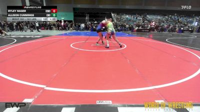 161 lbs 2nd Place - Ryley Nager, FordDynasty Wrestling Club vs Allison Cummings, Cornerstone Mat Club
