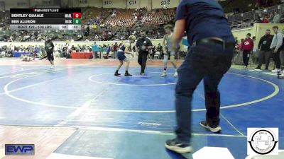 100 lbs Consi Of 16 #1 - Bentley Quaale, Marlow Outlaws Jh vs Ben Allison, Husky Wrestling Club