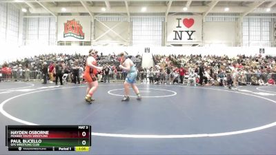 Round 4 - Hayden Osborne, Pioneer Youth Wrestling vs Paul Bucello, GPS Wrestling Club