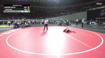 4A Boys 144 lbs Quarterfinal - Cole Roy, Pendleton Boys vs Jackson Walls, Scappoose Boys