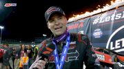 Kyle Cummins Reacts After Last Lap Battle For The Win In Friday's USAC #LetsRaceTwo Feature
