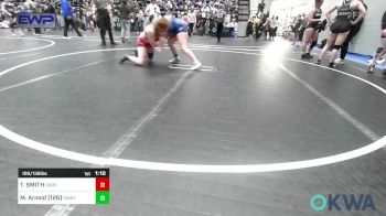 126/138 lbs Rr Rnd 1 - TAILYNN SMITH, Darko Valley Wolf Pack vs Madalee Arnold (126), Harrah Little League Wrestling