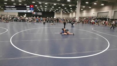 100 lbs Cons. Quarters - Paola Perez, Golden Bears Wrestling Club vs Lilly Lundy, Motown Wrestling