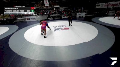 Cons. Round 2 - Julia Carranza vs Abigail English-Reed, Will C Wood High School Wrestling