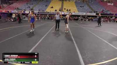 157 lbs Round 1 (16 Team) - Jose Farias, CSU Bakersfield vs Vinny Zerban, Northern Colorado