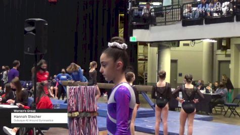 Hannah Stecher - Women's Group, Dubuque All Around Gymnastics - 2021 Women's Xcel Region 4 Championships