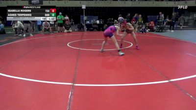 105 lbs Quarterfinal - Isabella Rogers, Feasterville vs Agnes Terpening, Hannibal