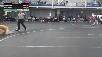 133 lbs Round Of 64 - Devin Ryan, Army-West Point vs Gino Manta, Hofstra