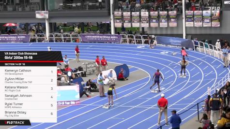 High School Girls' 200m, Finals 13