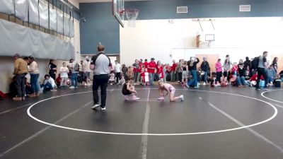 80 lbs Champ. Round 1 - Nevaeh Smith, Mountain Man Wrestling Club vs Annika Drake, Nyssa Bulldog Mat Club