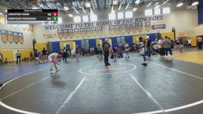 126 lbs Cons. Round 2 - Leighton Hand, Unattached vs SIERyous Peterson, Heritage Wrestling Club