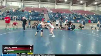 120 lbs Semis & 1st Wrestleback (8 Team) - Landon Carver, Oregon2 vs Niko Barnes, NEVADA1