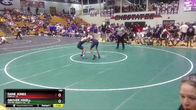 120 lbs Quarters & 1st Wb (16 Team) - Dane Jones, Luella vs Grover Mixell, Wayne County HS