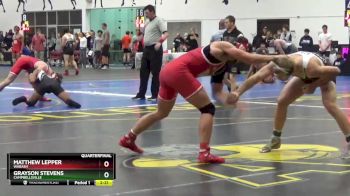 197 lbs Quarterfinal - Grayson Stevens, Campbellsville vs Matthew Lepper, Wabash